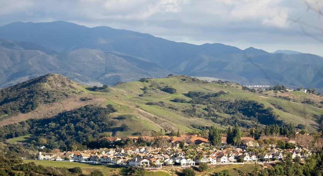 Rancho Santa Margarita nestled in the foothills